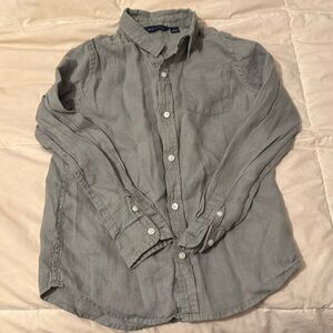 Olive green linen shirts